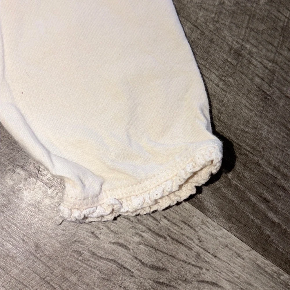 Baby GAP girls cream white leggings 18-24M